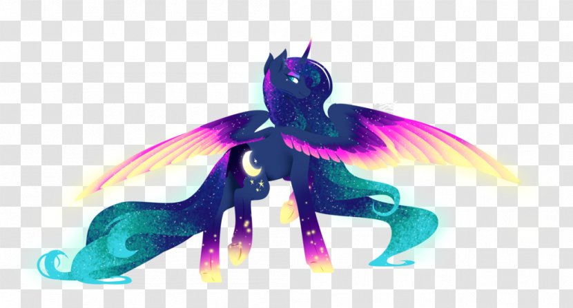 Princess Celestia Pony Drawing DeviantArt Power - Rainbow Night Transparent PNG