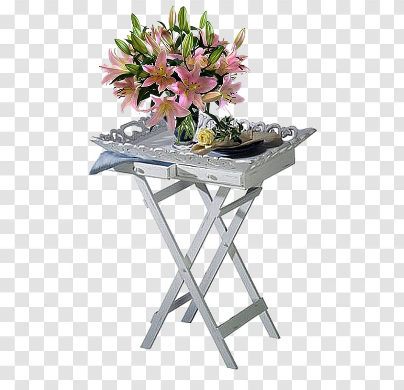 Bedside Tables TV Tray Table Furniture - Chair - Flowers Transparent PNG
