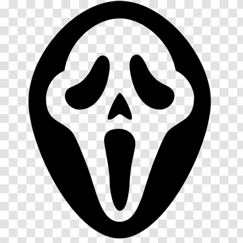 Ghostface Jason Voorhees The Scream - Black And White - Out Loud Transparent PNG