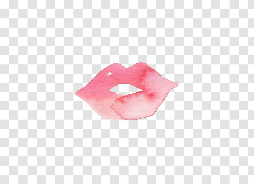 Pink White Color Rose PISO 21 - Cartoon - Lips Transparent PNG