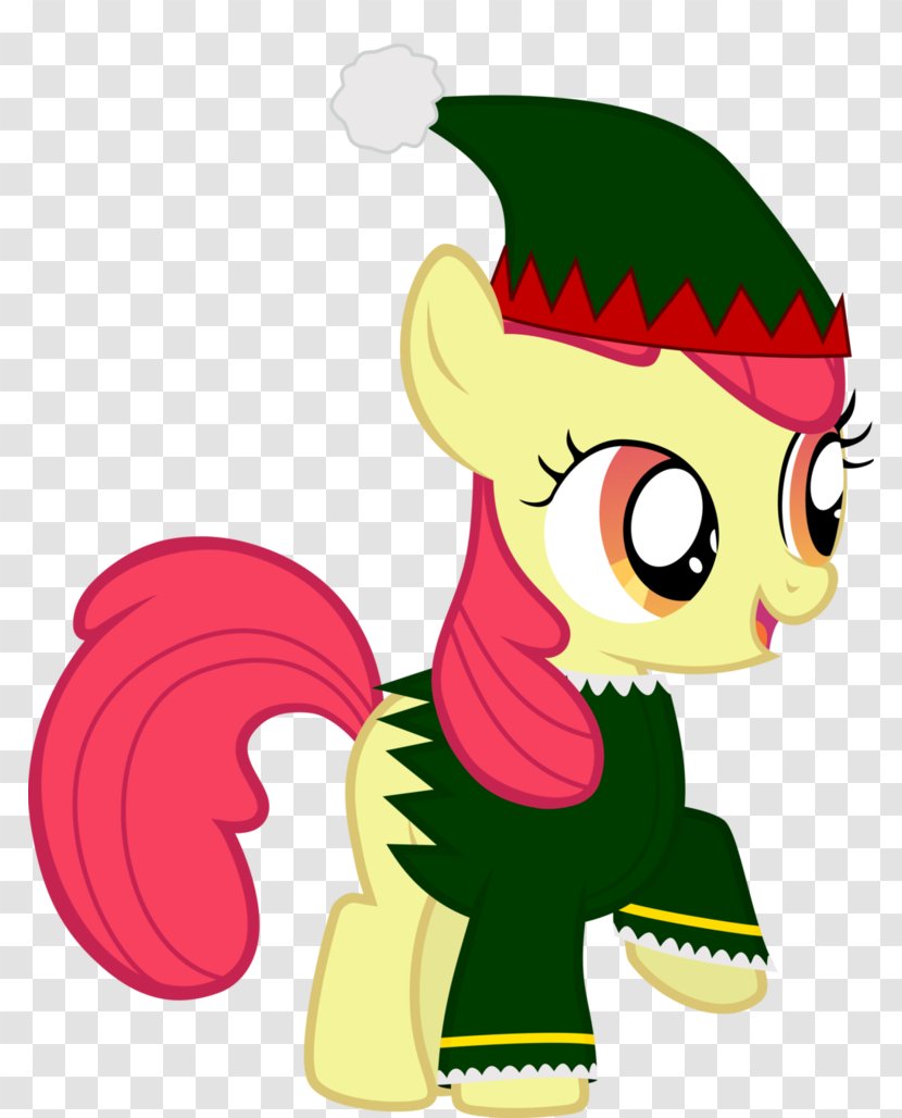 Pony Apple Bloom Applejack Santa Claus Twilight Sparkle - My Little Friendship Is Magic - Gin Transparent PNG