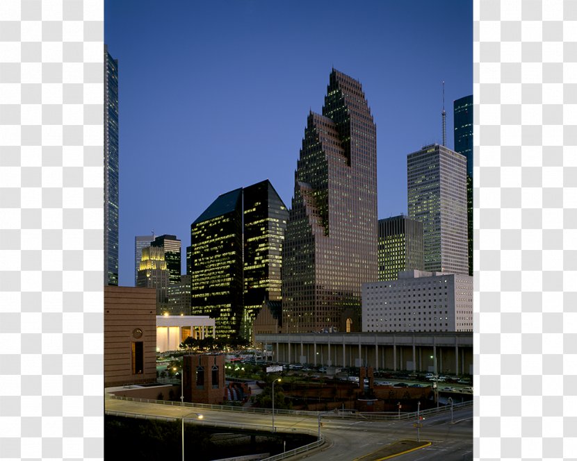 Bank Of America Center Skyscraper Houston Skyline District 500 West Madison Building - Downtown Transparent PNG