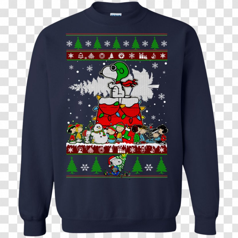T-shirt Hoodie Sweater Christmas Jumper - Peanuts Xmas Transparent PNG