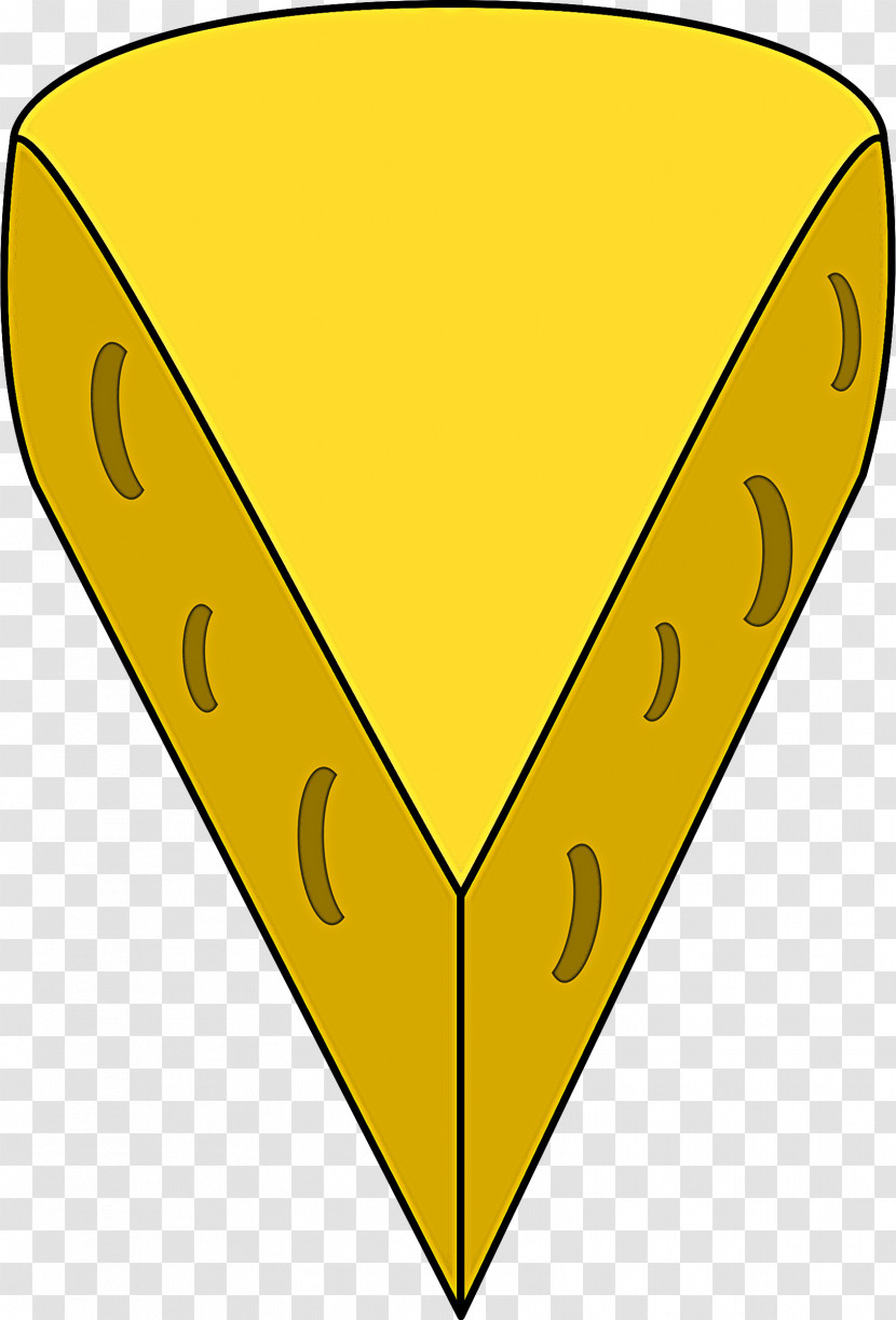 Yellow Line Triangle Symbol Transparent PNG