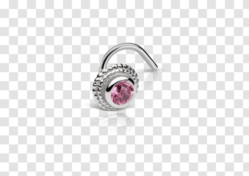 Ring Gemstone Nose Piercing Body Jewellery Silver - Nostril - Thin And Small Transparent PNG