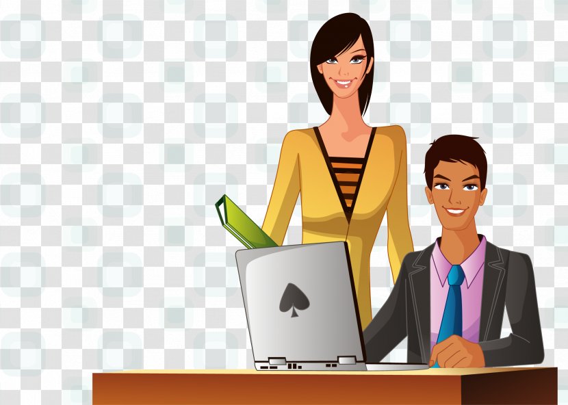 Businessperson Office Cartoon - Job - Vector Men And Women Transparent PNG