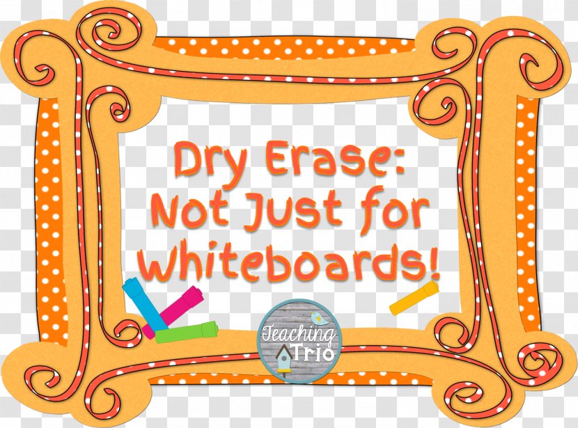 Dry-Erase Boards Classroom Student Interactive Whiteboard Clip Art - Orange - Bright Idea Transparent PNG