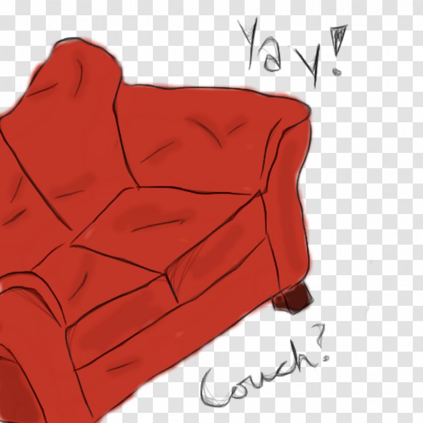 Rectangle Couch - Red - Design Transparent PNG