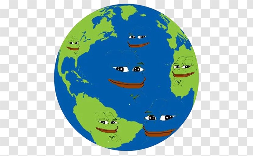 Pepe The Frog Earth Door Planet - Smiley - World Cartoon Transparent PNG