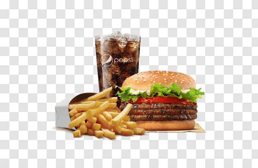 Cheeseburger Hamburger Whopper French Fries Burger King - Fast Food Transparent PNG