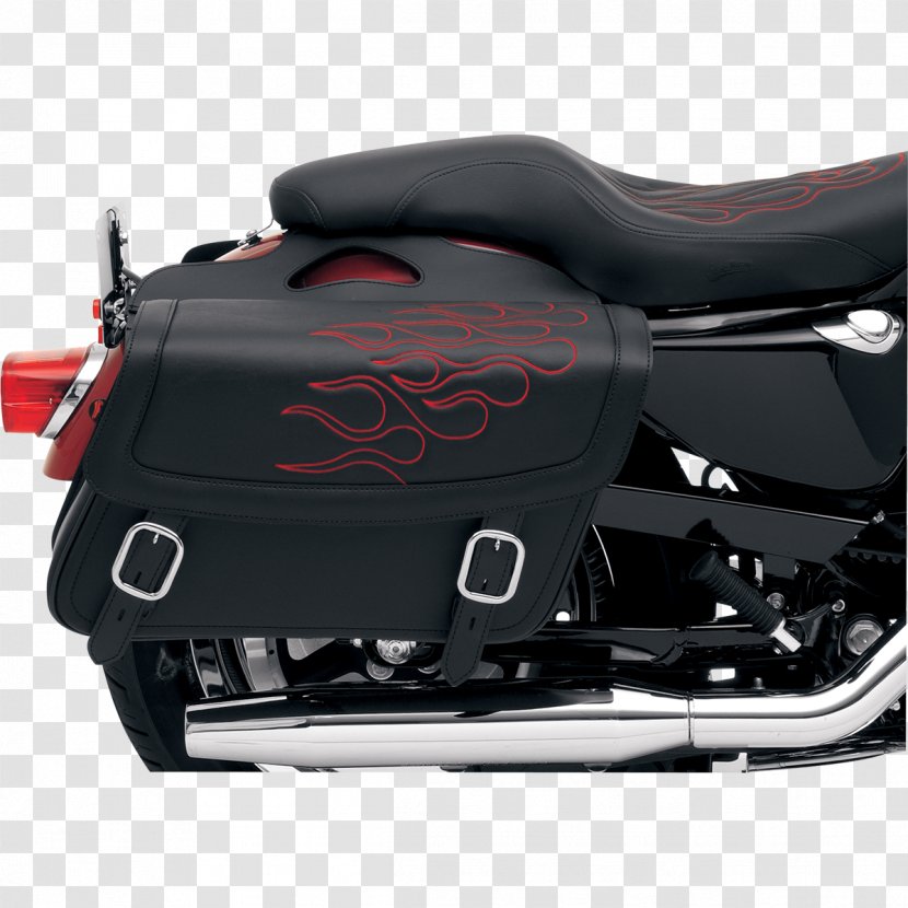 Saddlebag Exhaust System Motorcycle Harley-Davidson Tattoo - Bicycle Saddles - Harley Davidson Luggage Accessories Transparent PNG