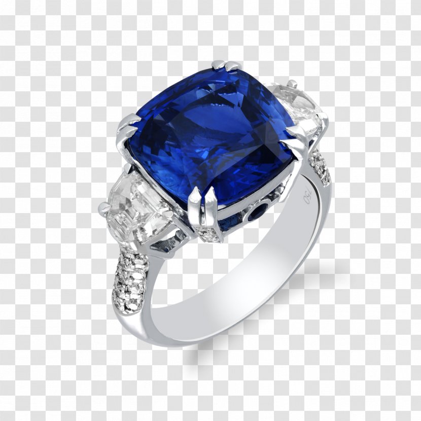 Sapphire Earring Engagement Ring Jewellery - Platinum Transparent PNG