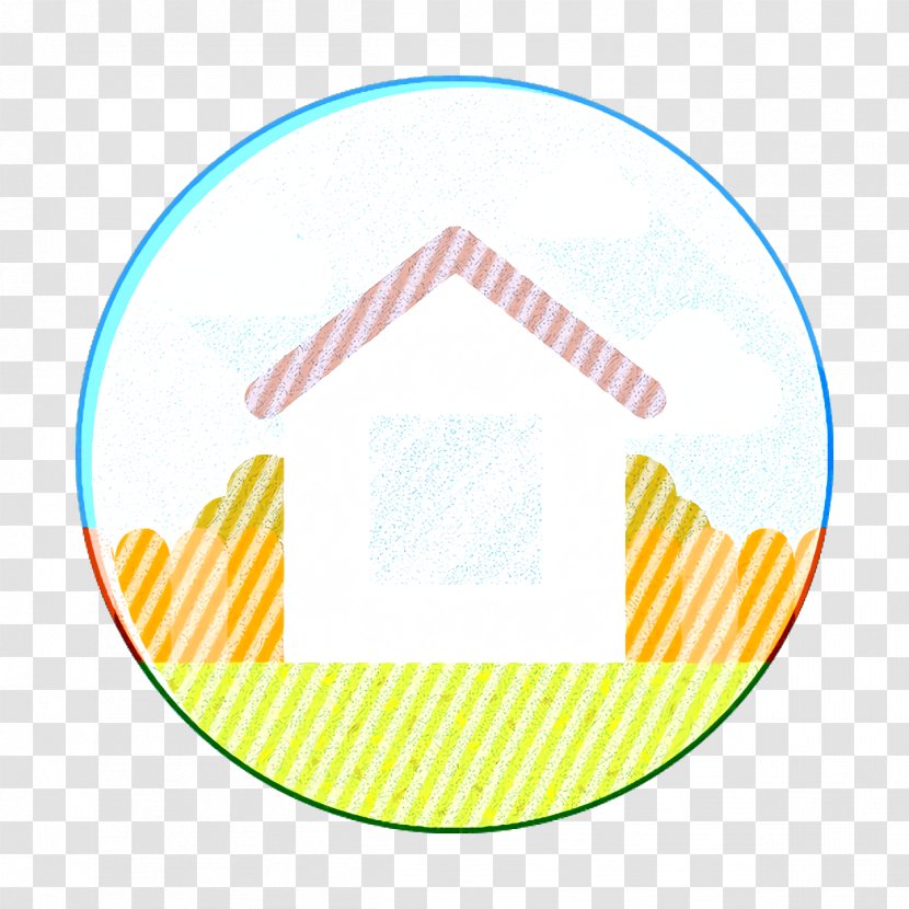Building Icon Estate Home - Text - Sticker Label Transparent PNG