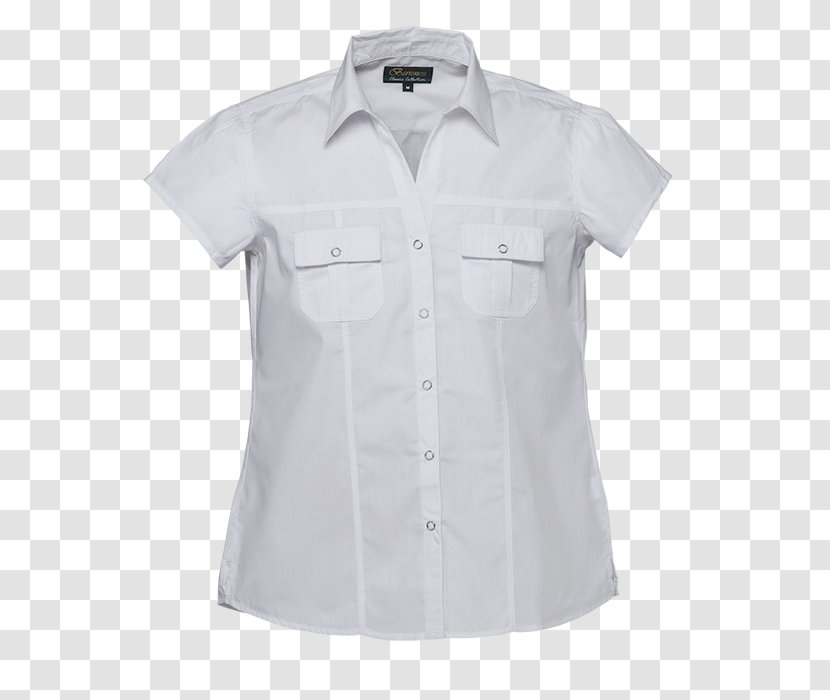 Blouse Sleeve Clothing Collar Button Transparent PNG