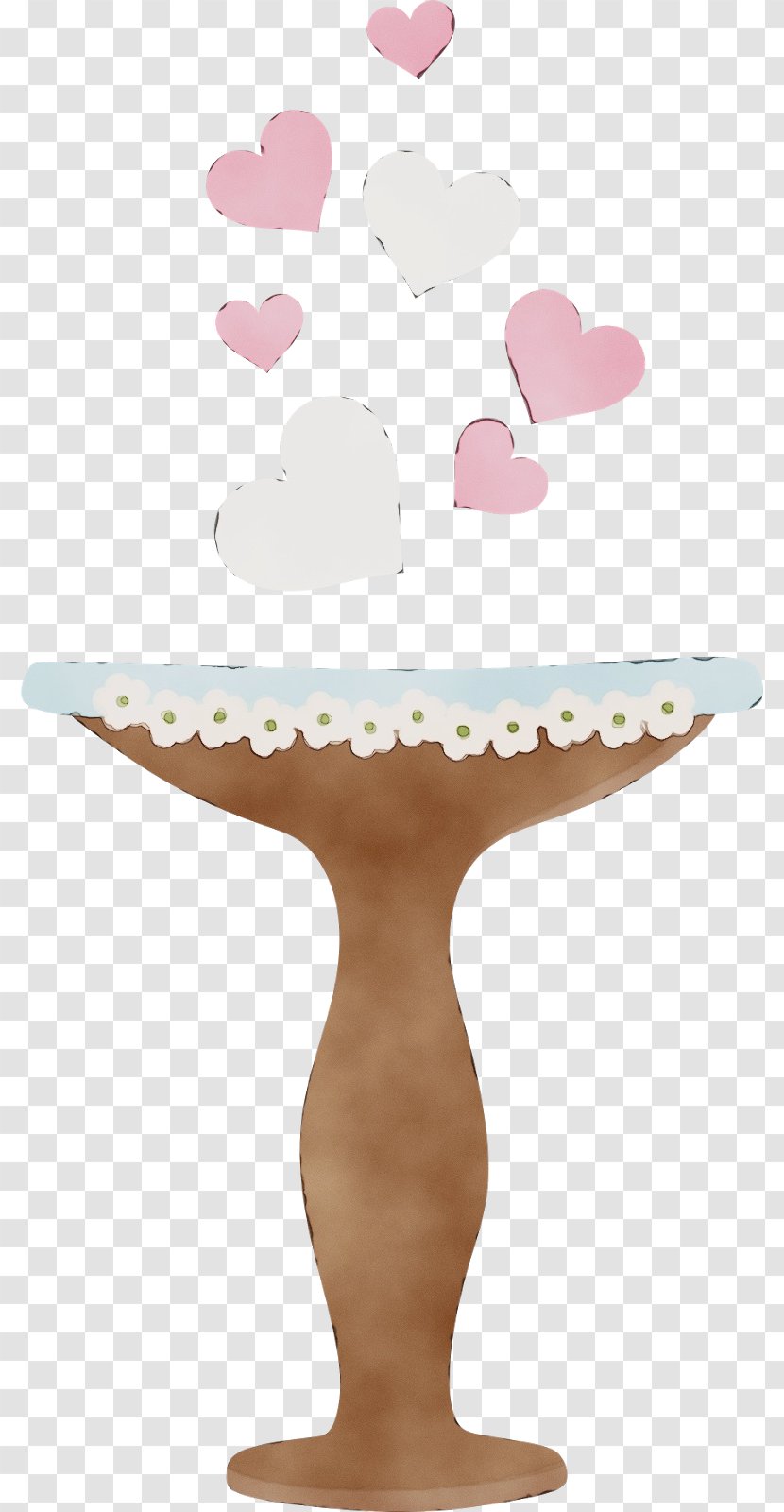 Pink Table Cake Stand Tableware - Watercolor Transparent PNG