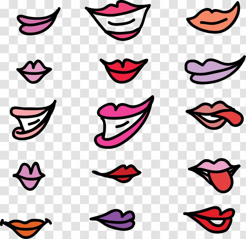 Lip Smile Clip Art - Lips Transparent PNG