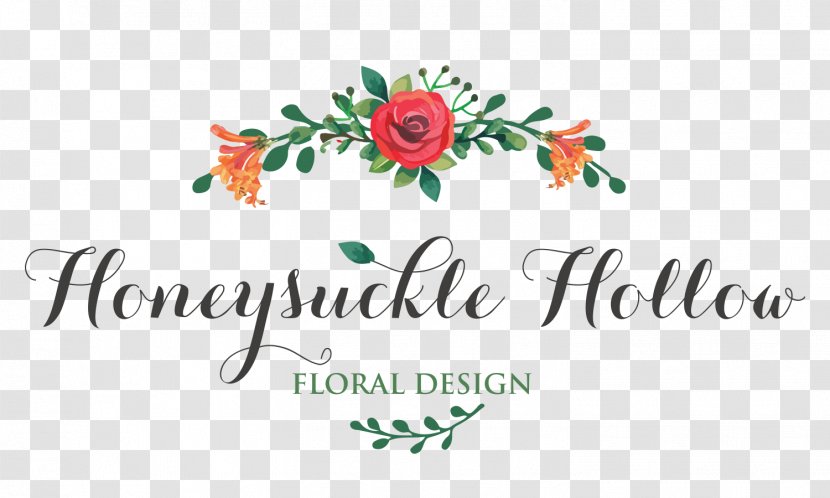 Floral Design Flower Logo Text - Girlfriend - Honeysuckle Transparent PNG