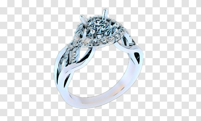 Wedding Ring Body Jewellery Silver - Preengagement - Mineral Transparent PNG
