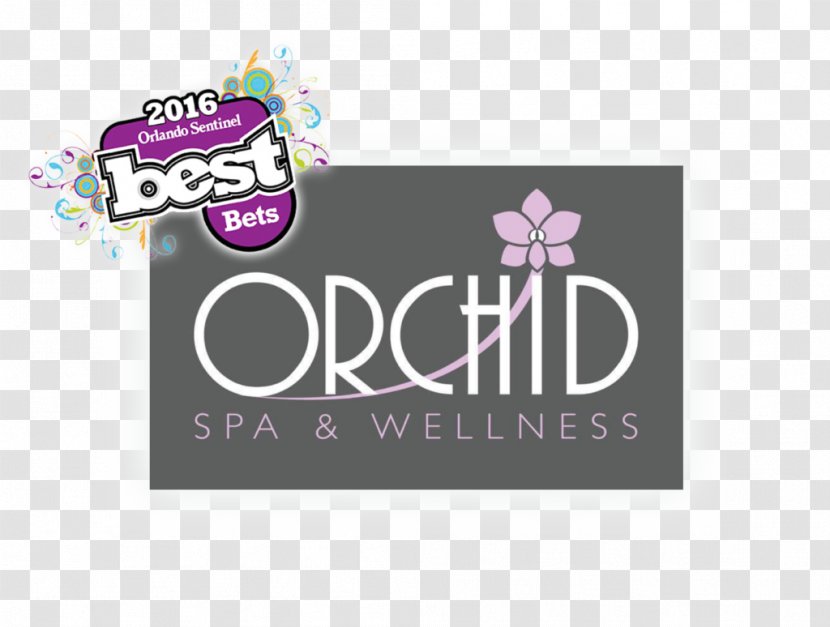 Logo Brand Orchids Font Design - Health Spa Transparent PNG