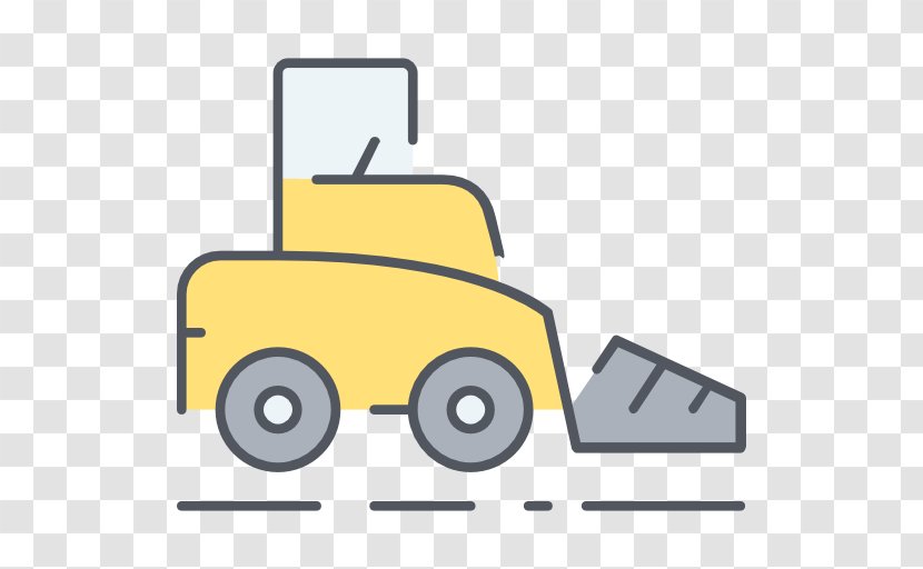 Bulldozer Vector Free - Icons Of Industry - Yellow Transparent PNG