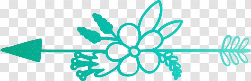 Boho Arrow Flower Arrow Transparent PNG