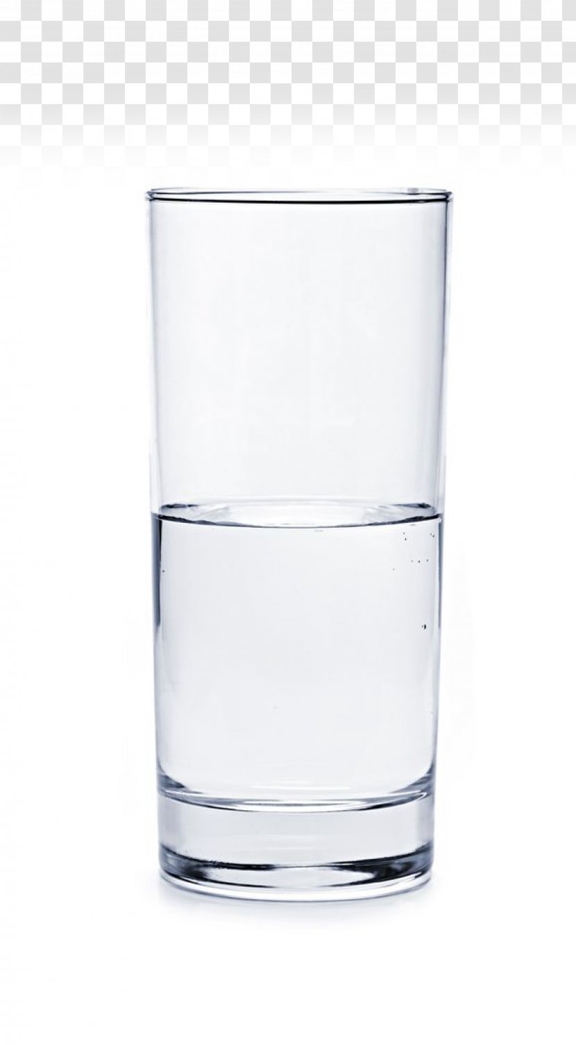 Is The Glass Half Empty Or Full? Cup Water Optimism - Barware Transparent PNG