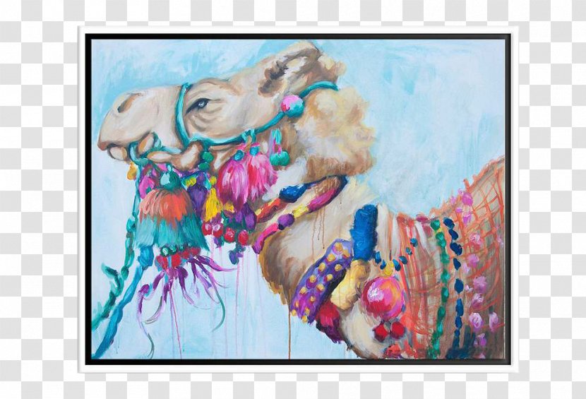 Camel Watercolor Painting Art - Zhongtang Creative Hand-painted Paintings Material,Camel Decorative Transparent PNG