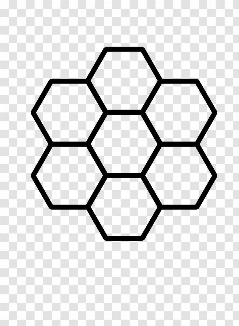 Organic Chemistry Hexagon Shape - Football - Mesh Transparent PNG