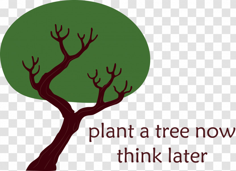 Plant A Tree Now Arbor Day Tree Transparent PNG