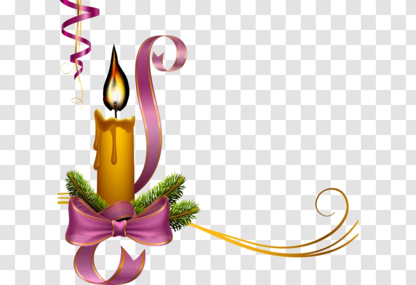 Cartoon Painted Candle Pattern - Photography Transparent PNG