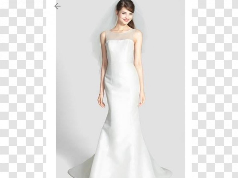 Wedding Dress Sheath Satin - Shoulder Transparent PNG
