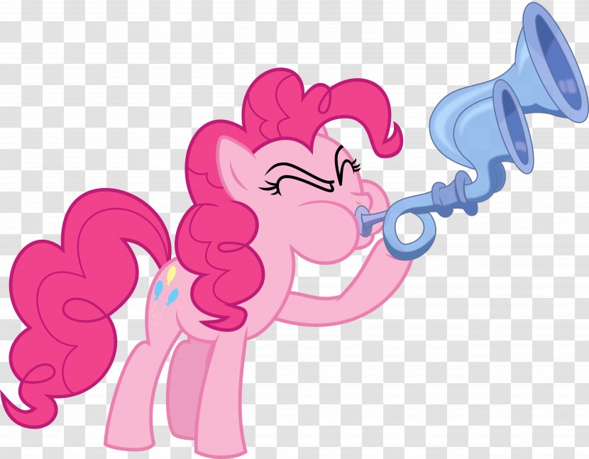 Pinkie Pie Pony Horse French Horns DeviantArt - Cartoon - Unicorn Birthday Transparent PNG