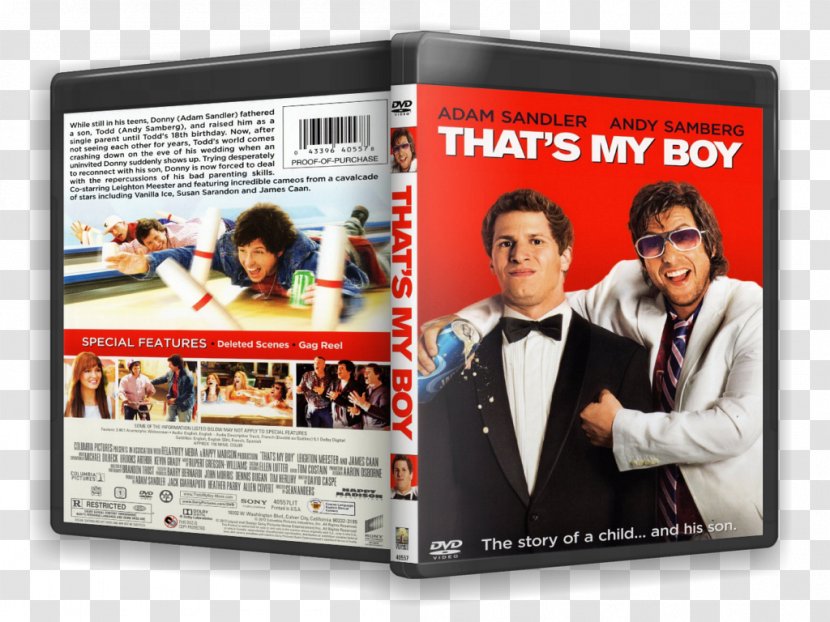 Film Producer 0 DVD That's My Boy - Andy Samberg - Dvd Transparent PNG