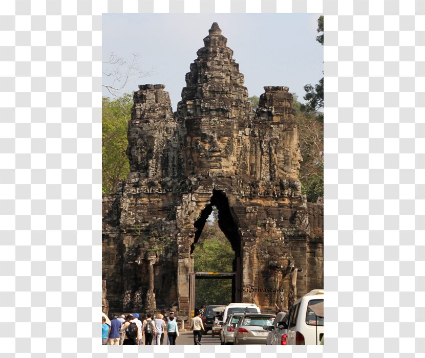 Angkor Thom District Temple World Heritage Site Archaeological - Medieval Architecture Transparent PNG