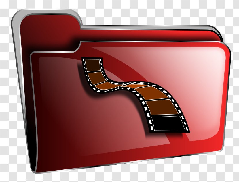 Clip Art Vector Graphics Film Openclipart - Folder Icon Transparent PNG