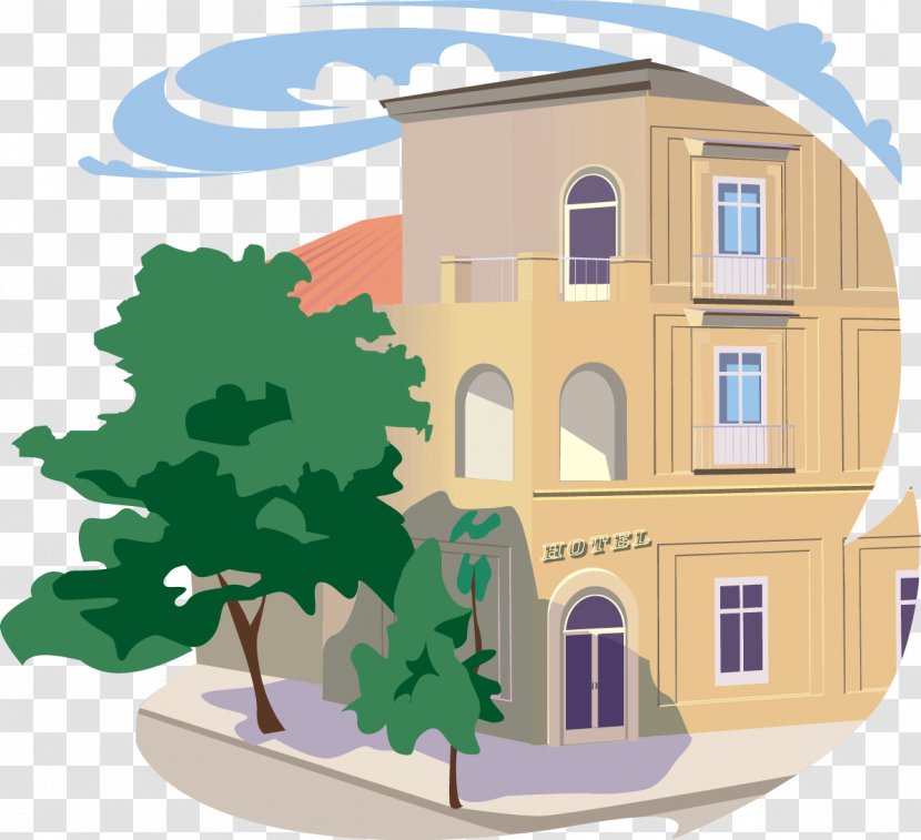Apartment House - Building - Houses Vector Material Transparent PNG