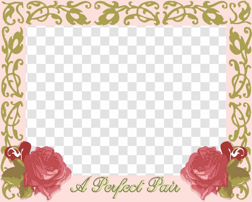 Wedding Invitation Picture Frames Garden Roses - Cut Flowers - Image Frame Transparent PNG