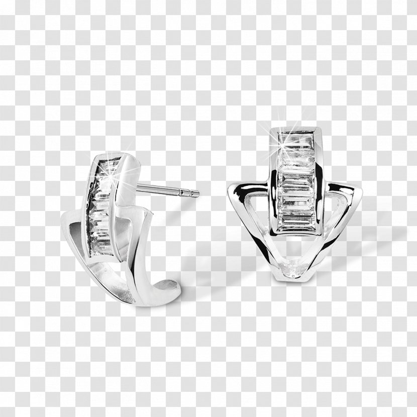 Earring Body Jewellery Cufflink Silver Transparent PNG