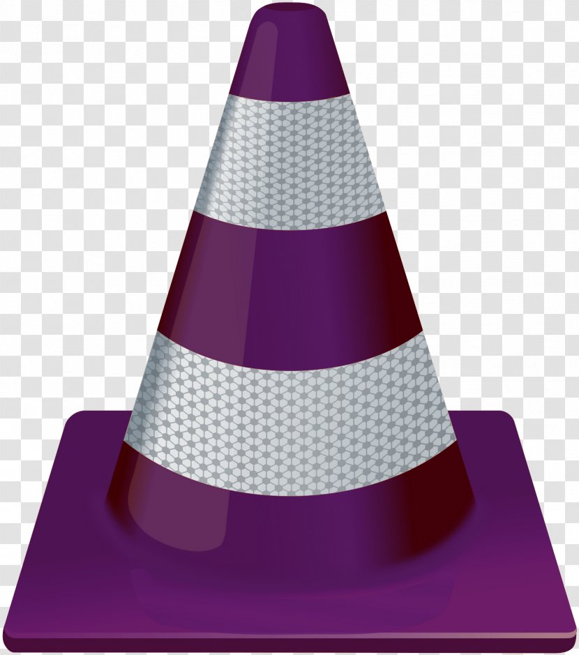 VLC Media Player Codec Free Software Streaming - Magenta - Cones Transparent PNG