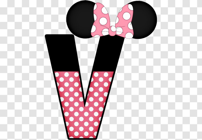 Minnie Mouse Mickey Letter Alphabet - Heart Transparent PNG