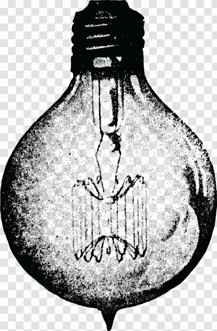 Incandescent Light Bulb Oil Lamp Clip Art - Vintage Background Transparent PNG