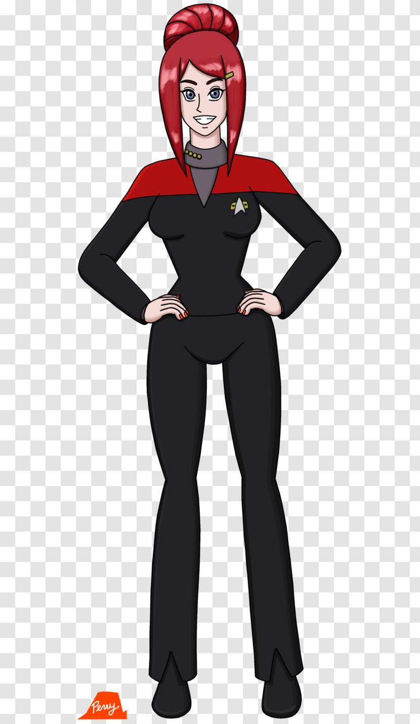 DeviantArt Artist Drawing Star Trek - Dress - Janeway Facepalm Transparent PNG