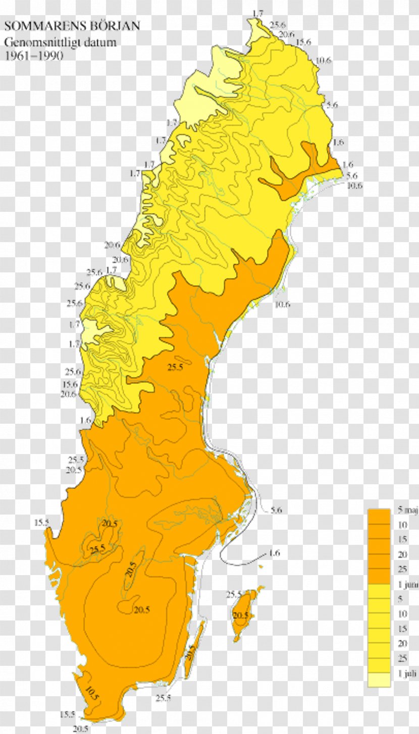 Sweden Summer Swedish Meteorological And Hydrological Institute - Area - Sommar Transparent PNG
