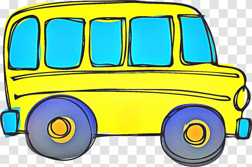 School Background Design - Yellow - Wheel Model Car Transparent PNG