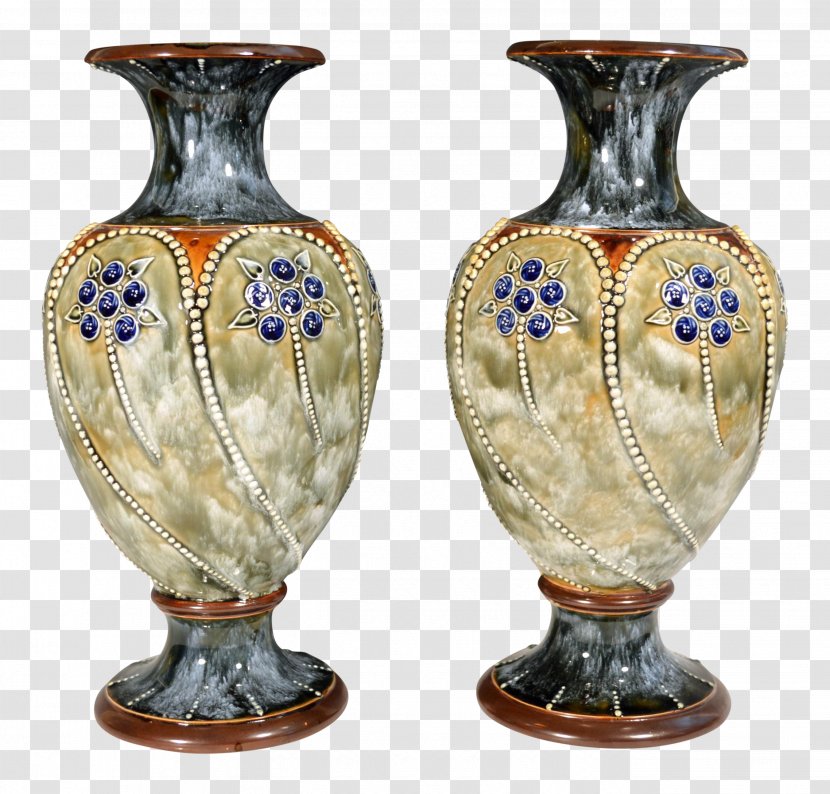 Vase Ceramic Pottery Royal Doulton Urn Transparent PNG