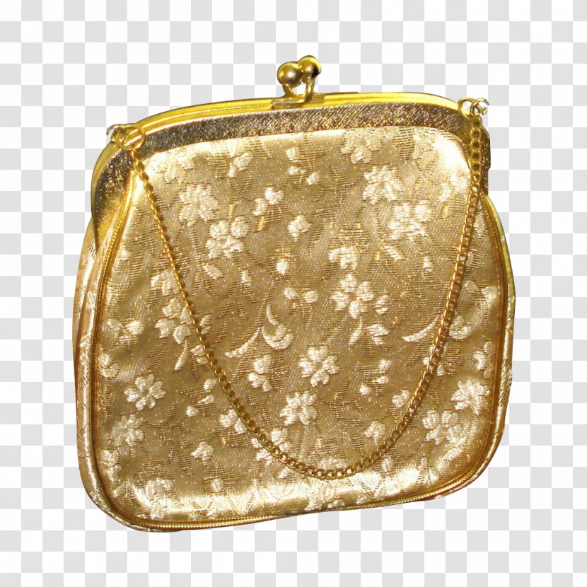 1950s Handbag Coin Purse Brocade Party - Leather Transparent PNG