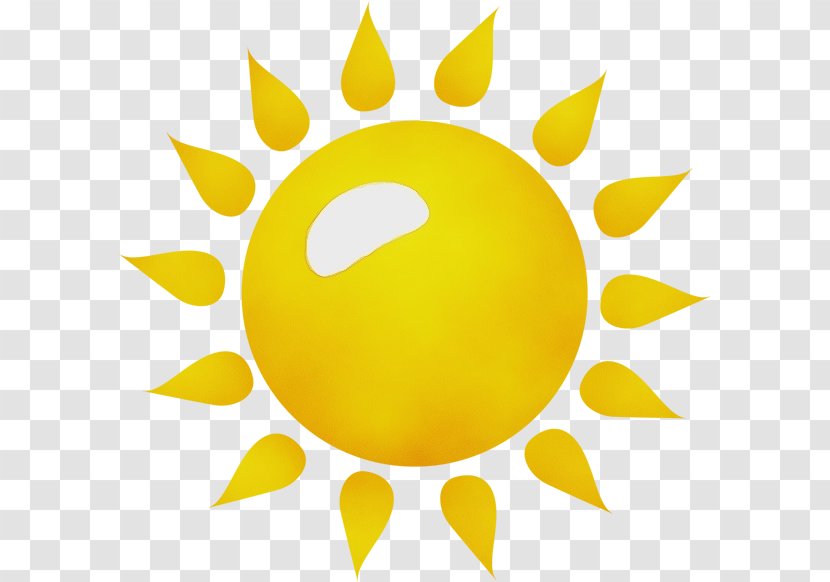 Sun Symbol - Yellow - Logo Transparent PNG