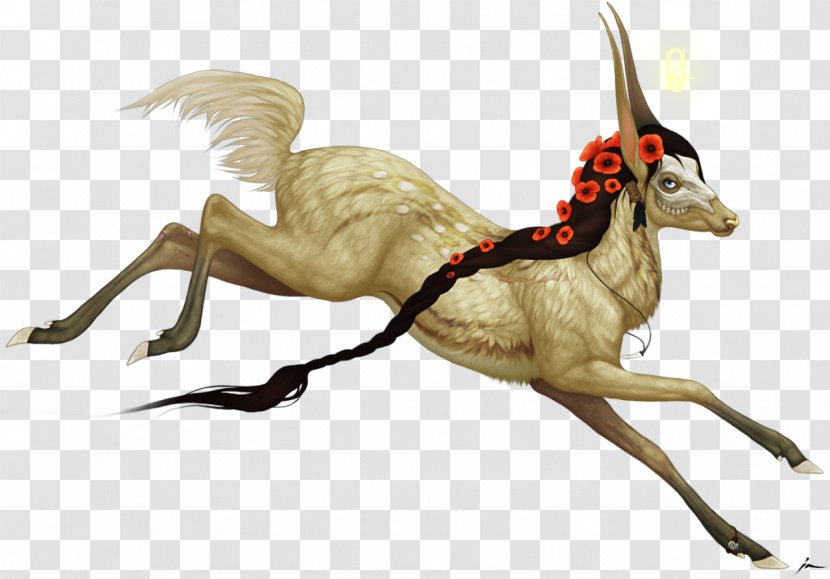 Horse Legendary Creature - Fictional Character - Large Deer Head Transparent PNG