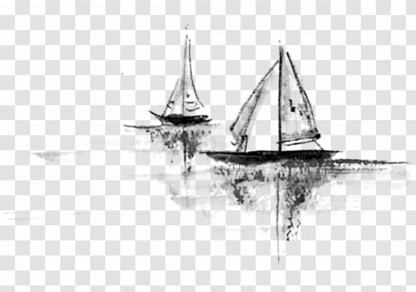 Gushi Sail - Tall Ship - Sailing Graphic Transparent PNG