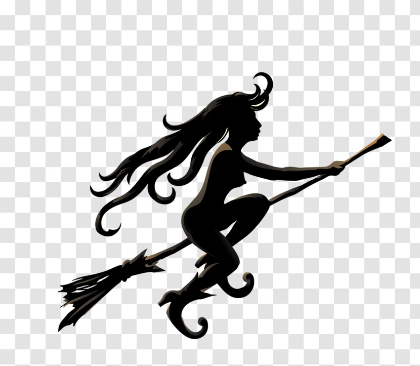 Broom Witch Clip Art Silhouette - Hc Transparent PNG